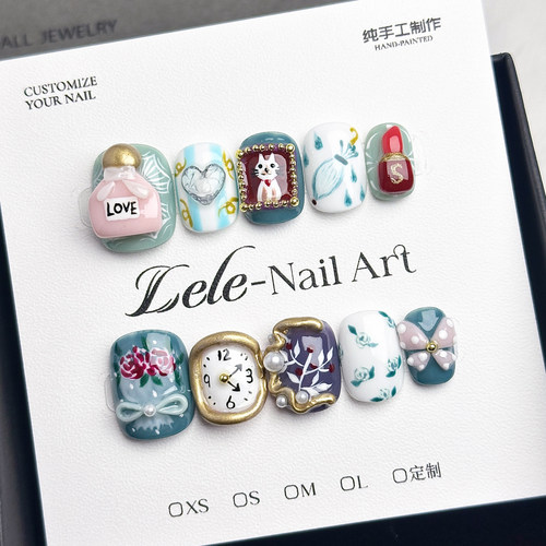 Lele时间怪诞手工穿戴甲