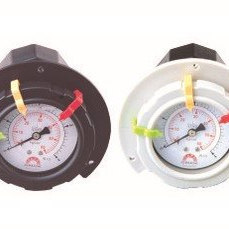 Gf-acFh1 2kg台湾华记轴向压力表pp隔膜灰色