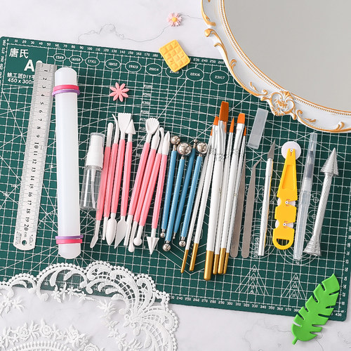 翻糖工具套基础烘焙雕刻板工具