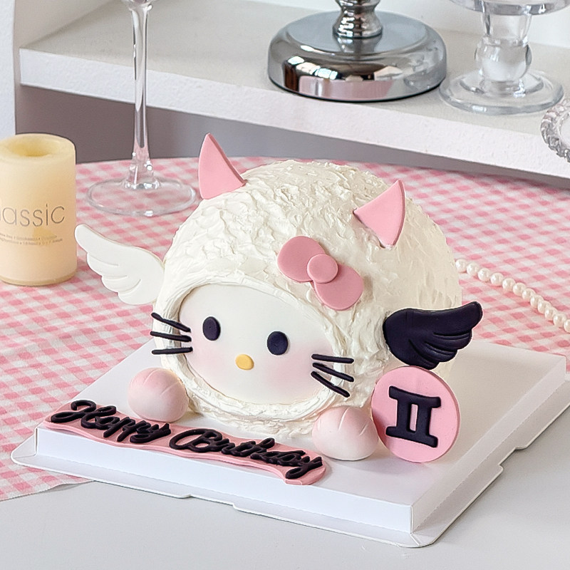 双子座翻糖切模12十二星座KT猫蛋糕装饰糖堡森林烘焙工具塑料压模