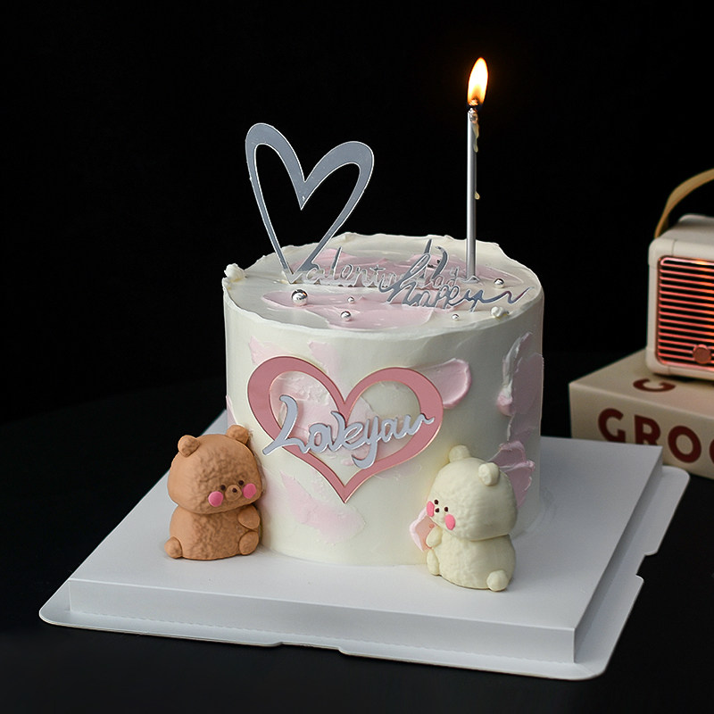 520情人节蛋糕装饰爱心LoveYou亚克力插件浪漫告白贴贴抱抱熊摆件,节庆用品/礼品,节日装扮用品,淘宝优惠券,粉丝福利购,淘宝优惠卷