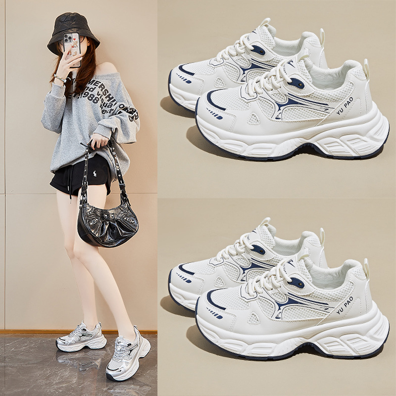 ins韩版新款老爹鞋女2025秋季学生运动休闲鞋街拍厚底增高KT308