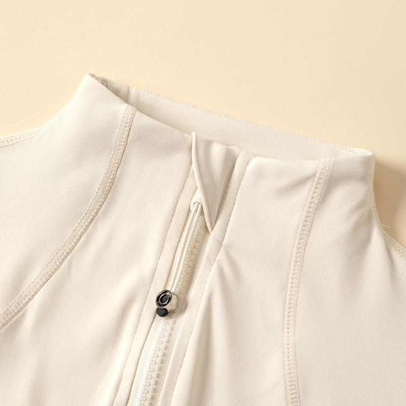 H536运动外套健身服女长袖上衣跑步服裸感瑜伽服立领瑜伽外套上衣