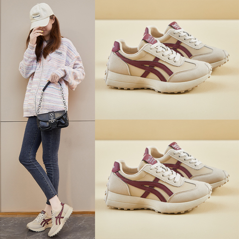 ins韩版新款老爹鞋女2025春季学生运动跑步休闲鞋厚底增高街拍A01