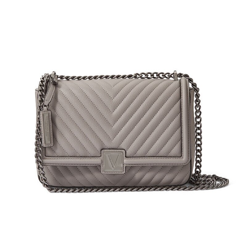 维多利亚的秘密正品链条包斜挎单肩包pu通勤女包时尚休闲百搭