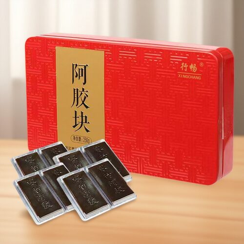 赛行阿胶250g纯黑驴皮原材料散装