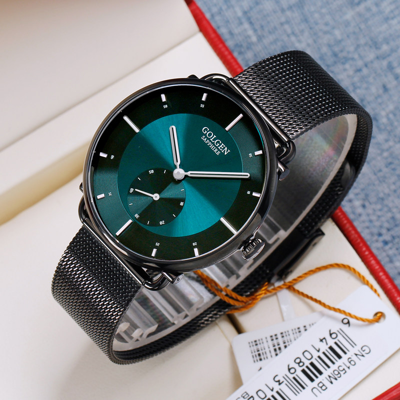 古尊手表女时尚潮流大表盘防水钢带女表2021年新款女士手表石英表