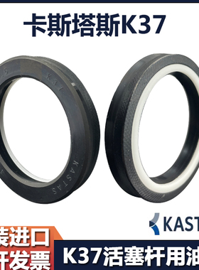 进口KASTAS丁晴夹布+POM组合油封k37活塞杆高压密封圈TSE7.5 10.5