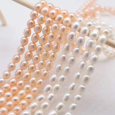 珍珠散珠米形珠圆形珠手链扣