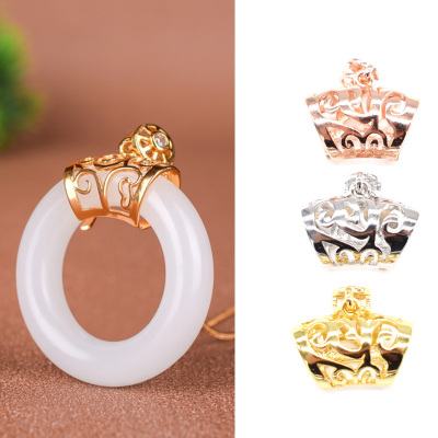 挂件圆环平安扣翡翠吊坠扣