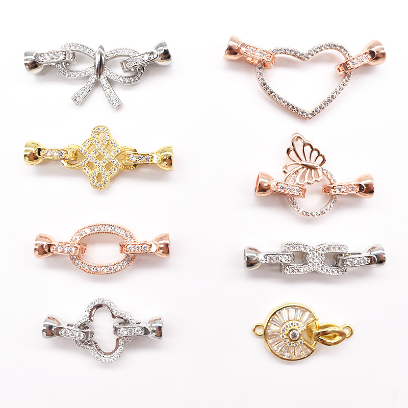 项链扣蝴蝶结扣8子扣手链扣