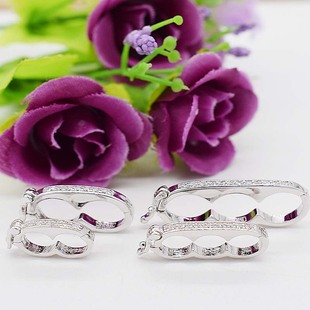 串珍珠项链双排八8字夹扣毛衣链三排固定夹层扣6mm8mmdiy隔层卡扣