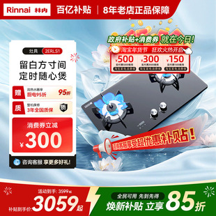 林内Rinnai燃气灶家用双灶天然气炉灶台定时防干烧2WLGM/S1