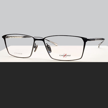 CHARMANT夏蒙Z钛ZT27062全框纯钛男士商务轻质舒适光学近视眼镜框