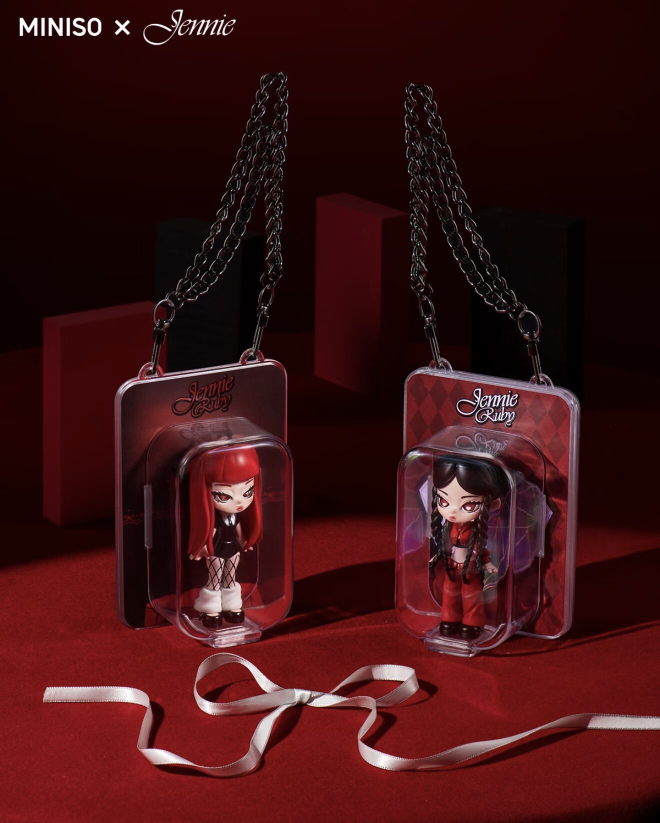 现货 miniso名创 Jennie快闪代购 ruby系列立体吊卡