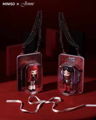 现货 miniso名创 Jennie快闪代购 ruby系列立体吊卡