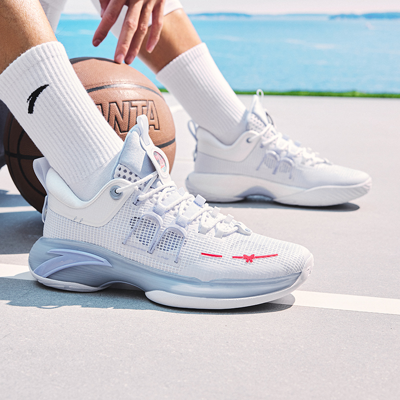 安踏ZUP1男子缓震低帮防滑篮球鞋