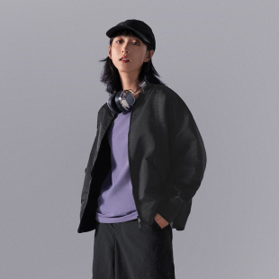 潮流显瘦户外纯色外套AJDU336 中国李宁CF溯女子宽松夹克2024新品