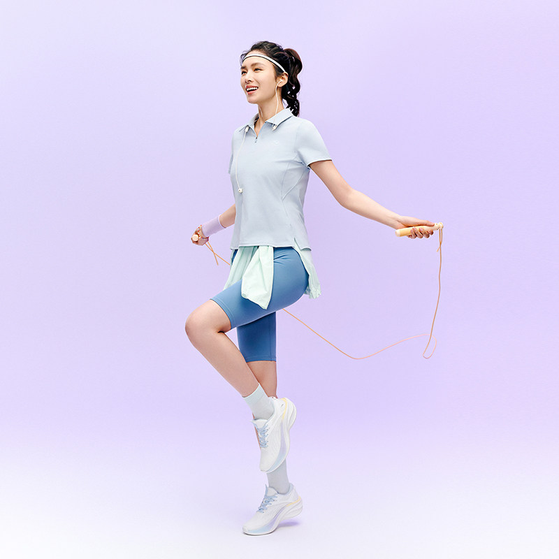 安踏综训系列女子透气短袖POLO衫