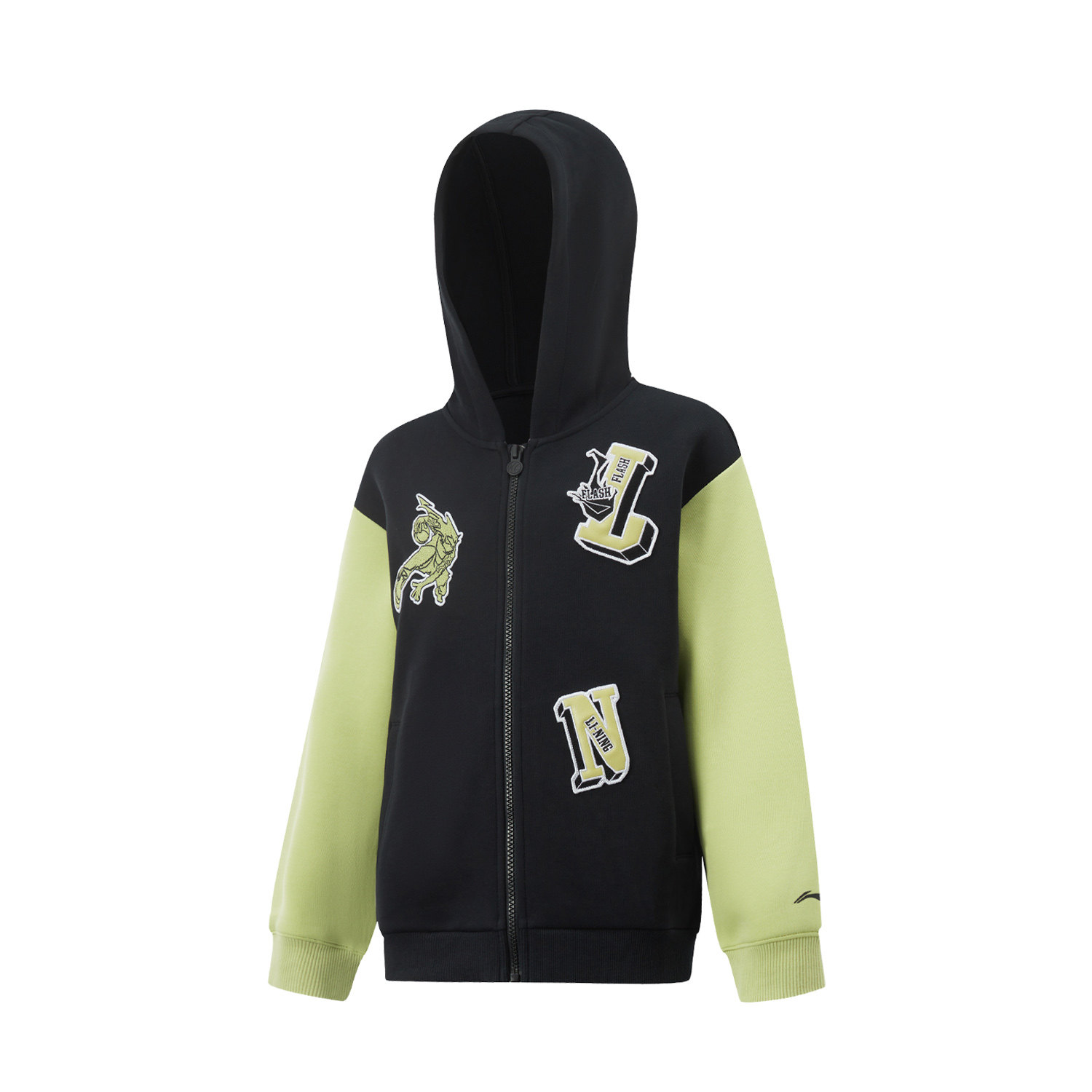 Lining/李宁冬季男大童户外时尚休闲运动宽松开衫连帽卫衣YWDV009