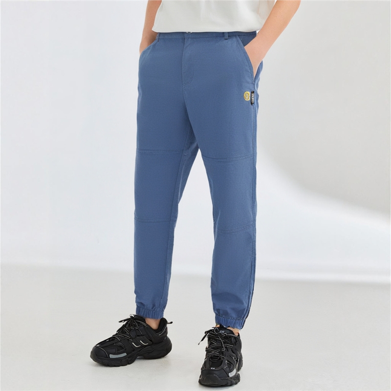 中国李宁OG_SLICK男2024秋新款潮流宽松舒适透气运动裤AKXT129