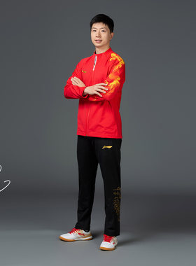 李宁乒乓球男士直筒马龙同款卫裤