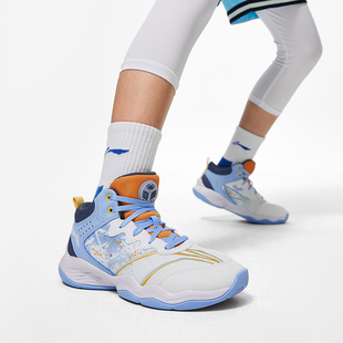 YKBT048 减震轻量高中帮童篮球鞋 中国李宁破界男大童篮球鞋 2024款