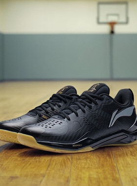 中国李宁2024秋冬季雲霆男子羽毛球鞋稳定支撑专业比赛鞋AYAR033