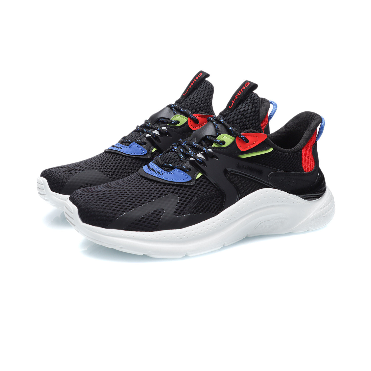 中国李宁2023流云新款男夏季轻便网面透气运动休闲跑鞋aglr033
