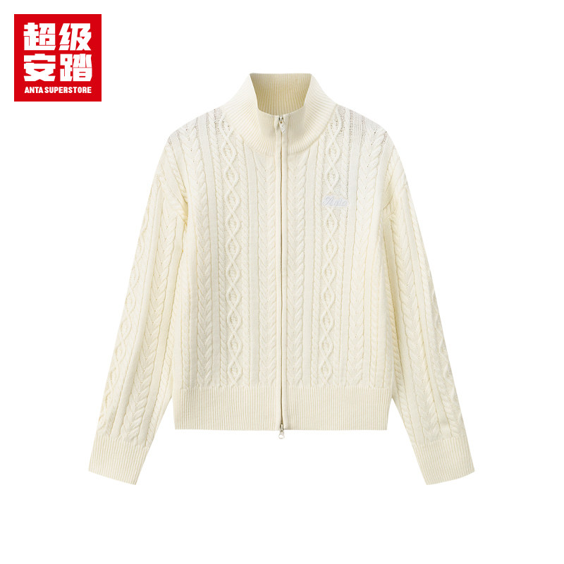 安踏运动生活女舒适休闲针织毛衣