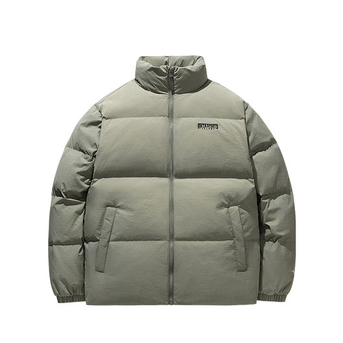 安踏运动复古男子防泼水羽绒服