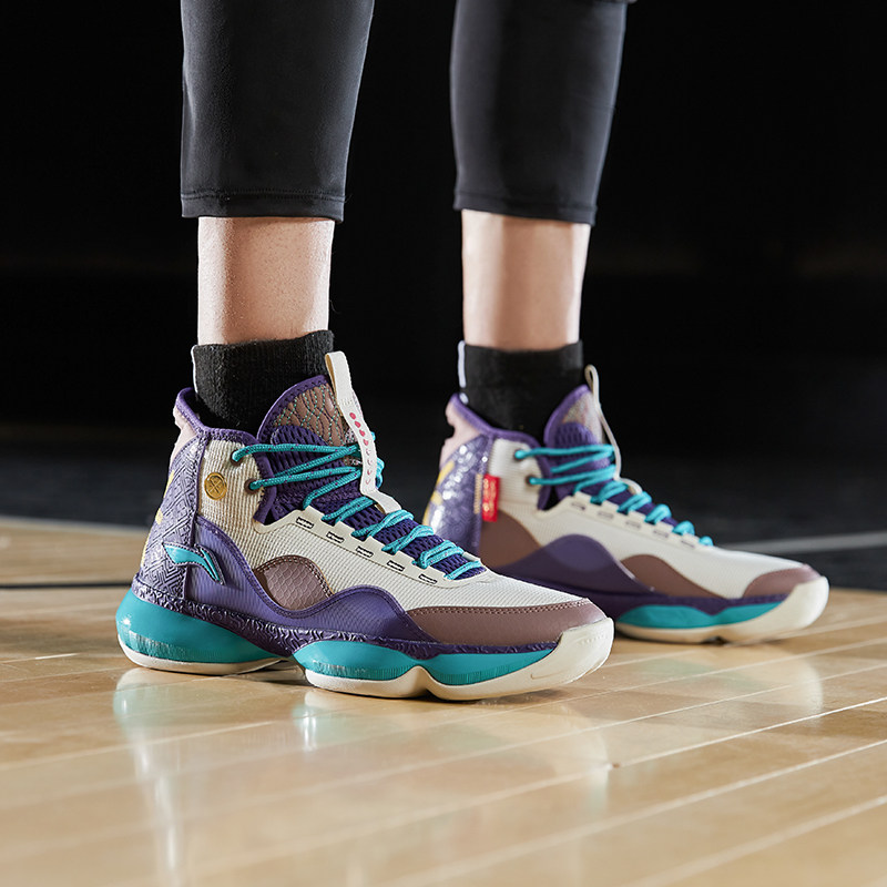 中国李宁2024冬新品正品wow shadow 2男子高帮篮球场地鞋abpr005