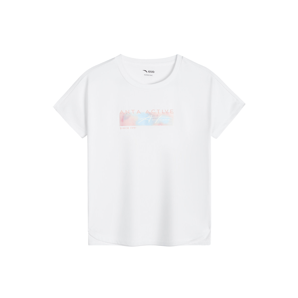 ANTA/安踏儿童2024夏款女大童针织短袖衫女童针织T恤362427101