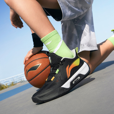 李宁冬季男童天影户外运动篮球鞋