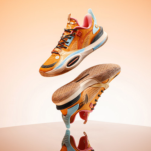 李宁全城10男反光防滑低帮篮球鞋