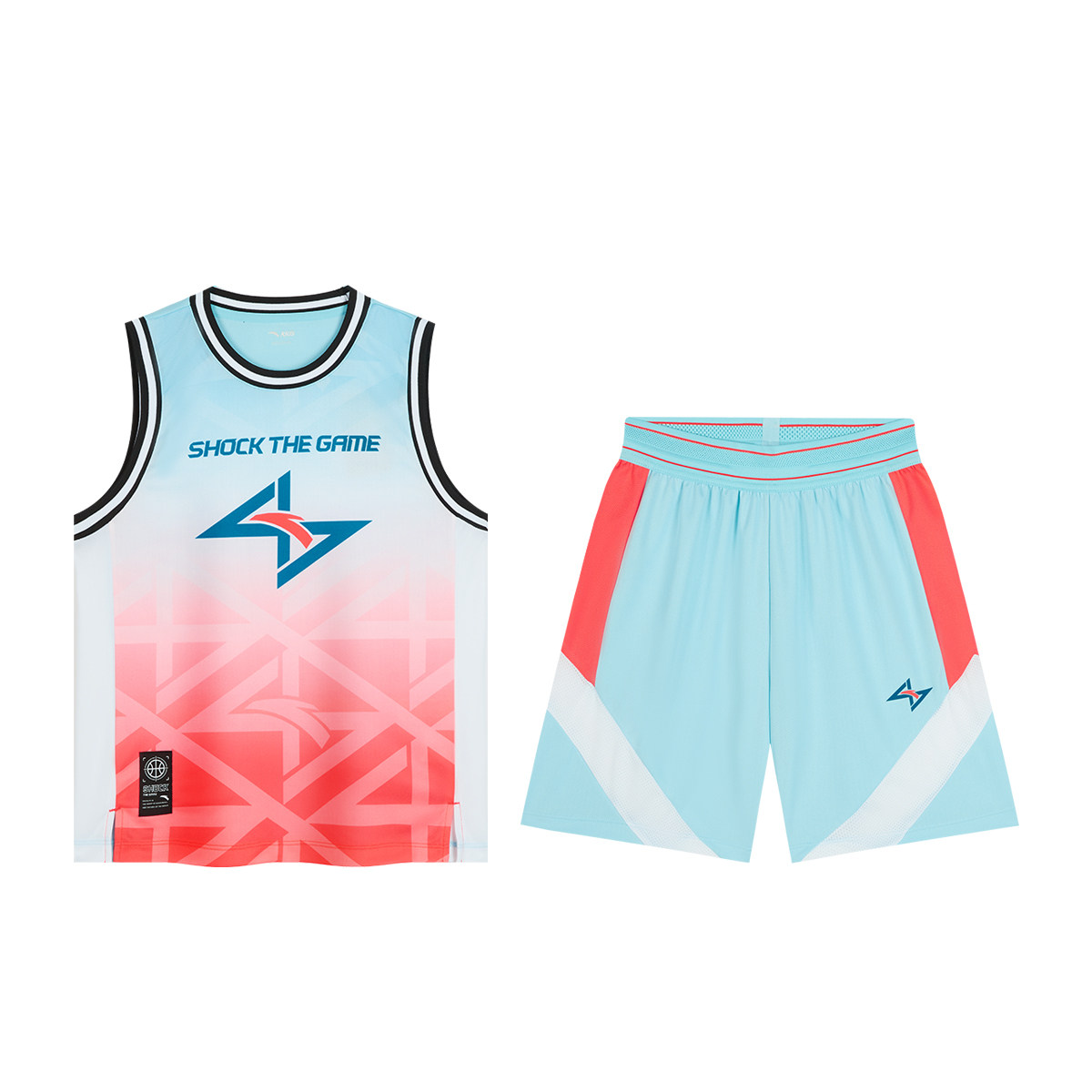 ANTA/安踏儿童篮球服男童夏季透气背心短裤运动套装352431202