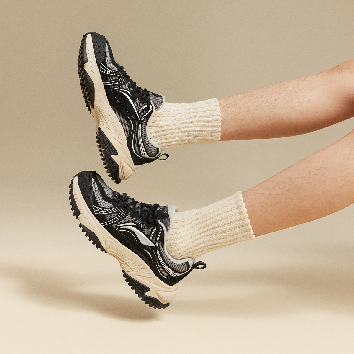 李宁秋季启星男子户外休闲运动鞋