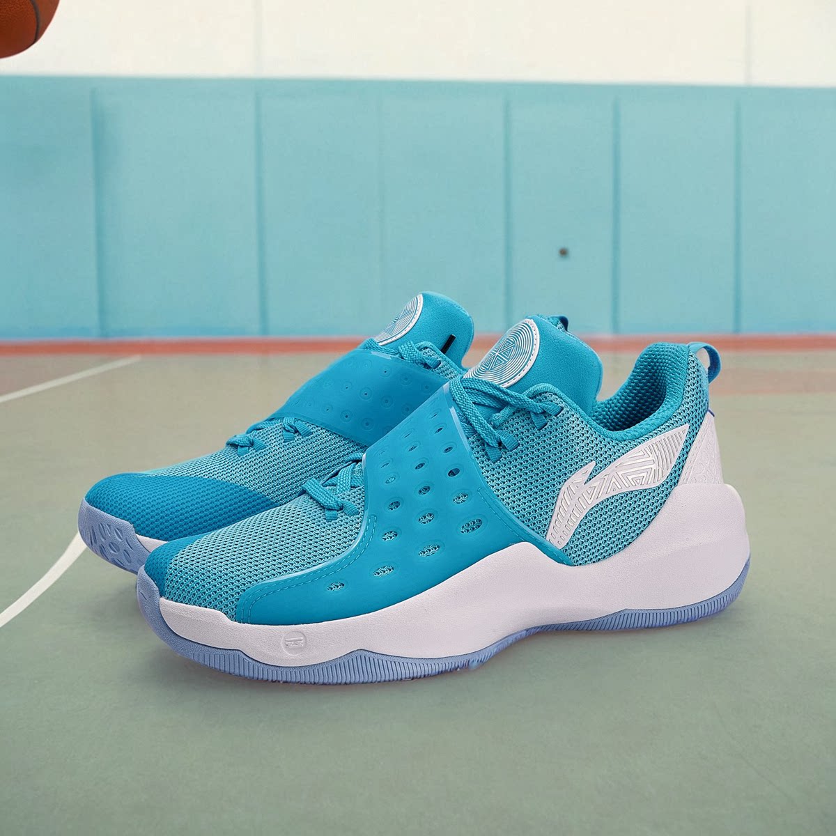 中国李宁音速6男子篮球专业比赛鞋透气缓震低帮运动鞋aban053