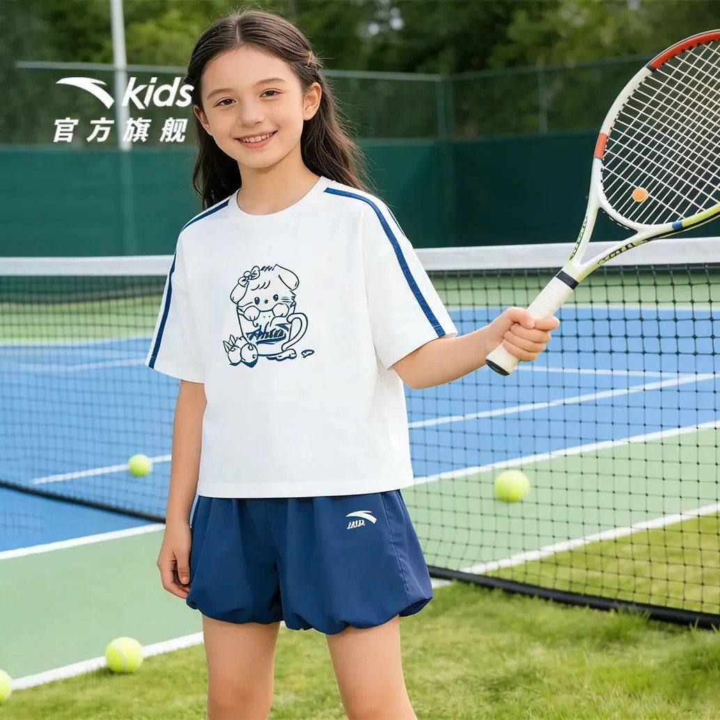 安踏潮流系列女大童休闲运动套装