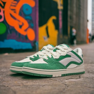 潮流休闲舒适运动板鞋 PROS女款 AEPU018 惟吾 中国李宁2024春季