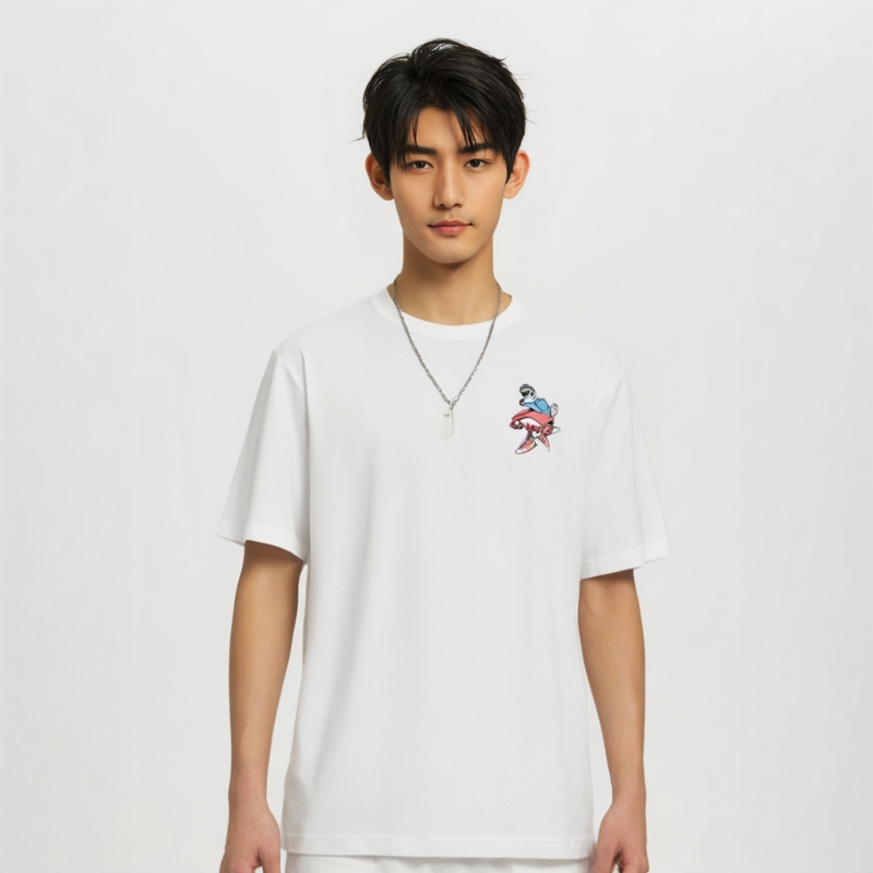 李宁男女同款透气短袖休闲T恤