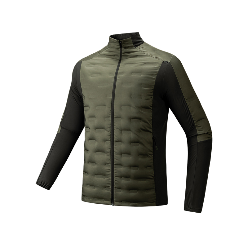 安踏立领轻薄无缝修身男款羽绒服