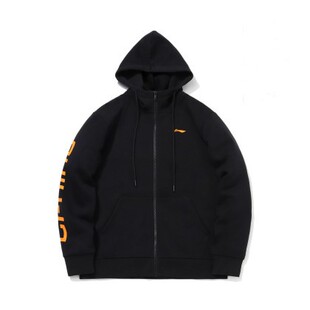 中国李宁卫衣23秋季国潮开衫男连帽时尚休闲宽松百搭外套AWDTC11