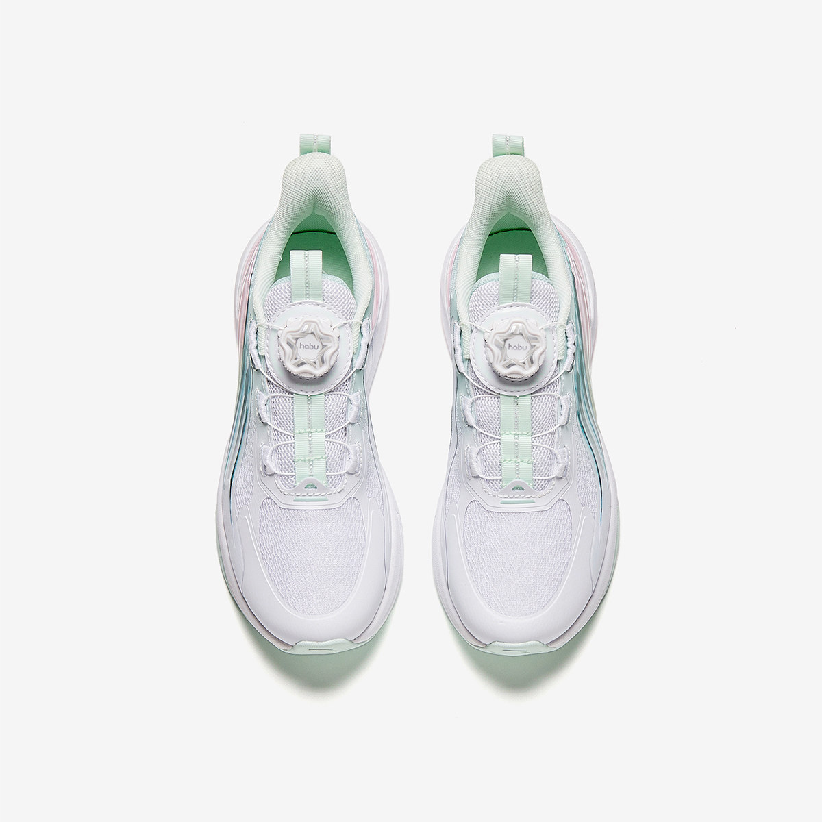 ANTA/安踏儿童2024春款女大童旋转扣网面透气跑鞋运动鞋322415513