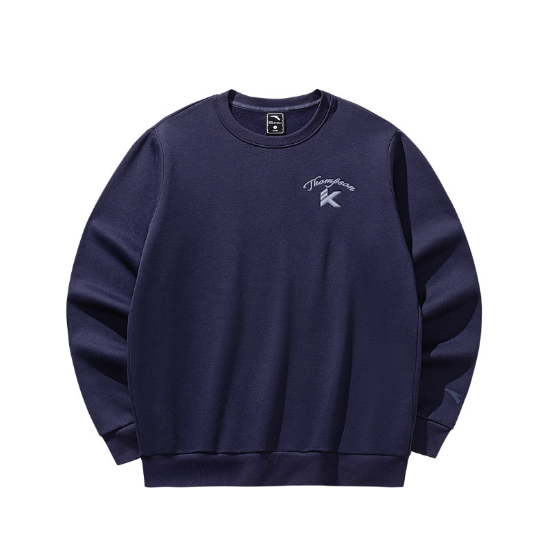 ANTA/安踏冬季新款KT男子户外时尚休闲运动加绒套头卫衣152541718