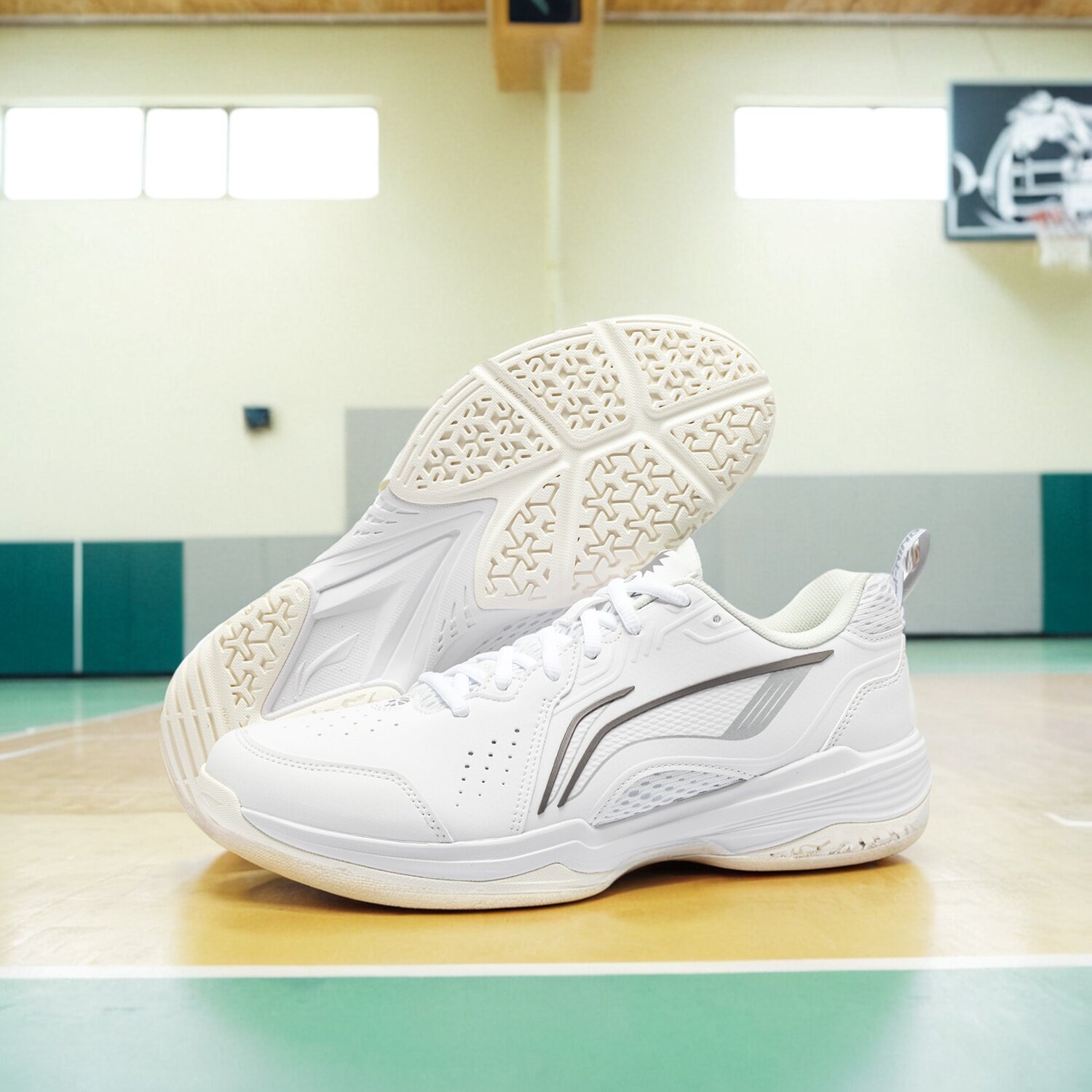 中国李宁羽毛球鞋全能王v2.0男女减震比赛训练运动鞋aytu001