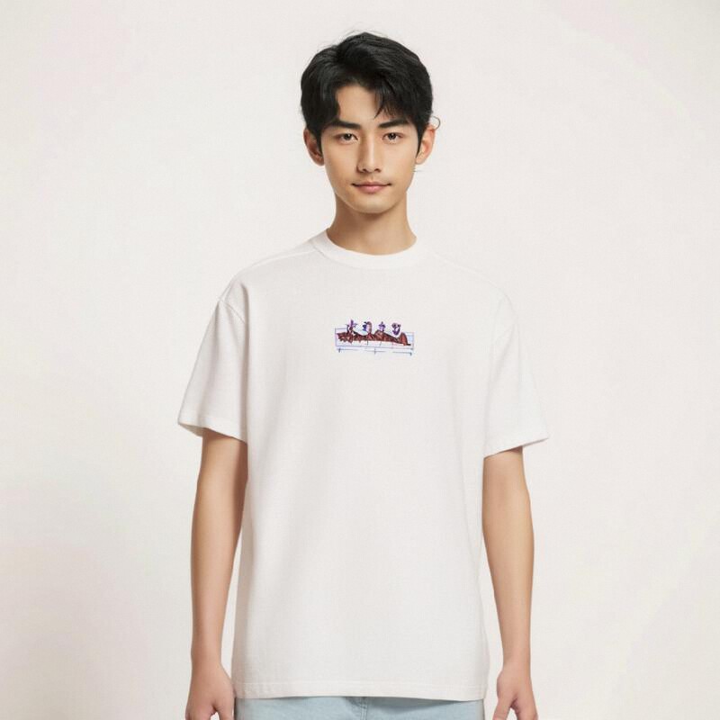 李宁男女同款短袖透气宽松T恤