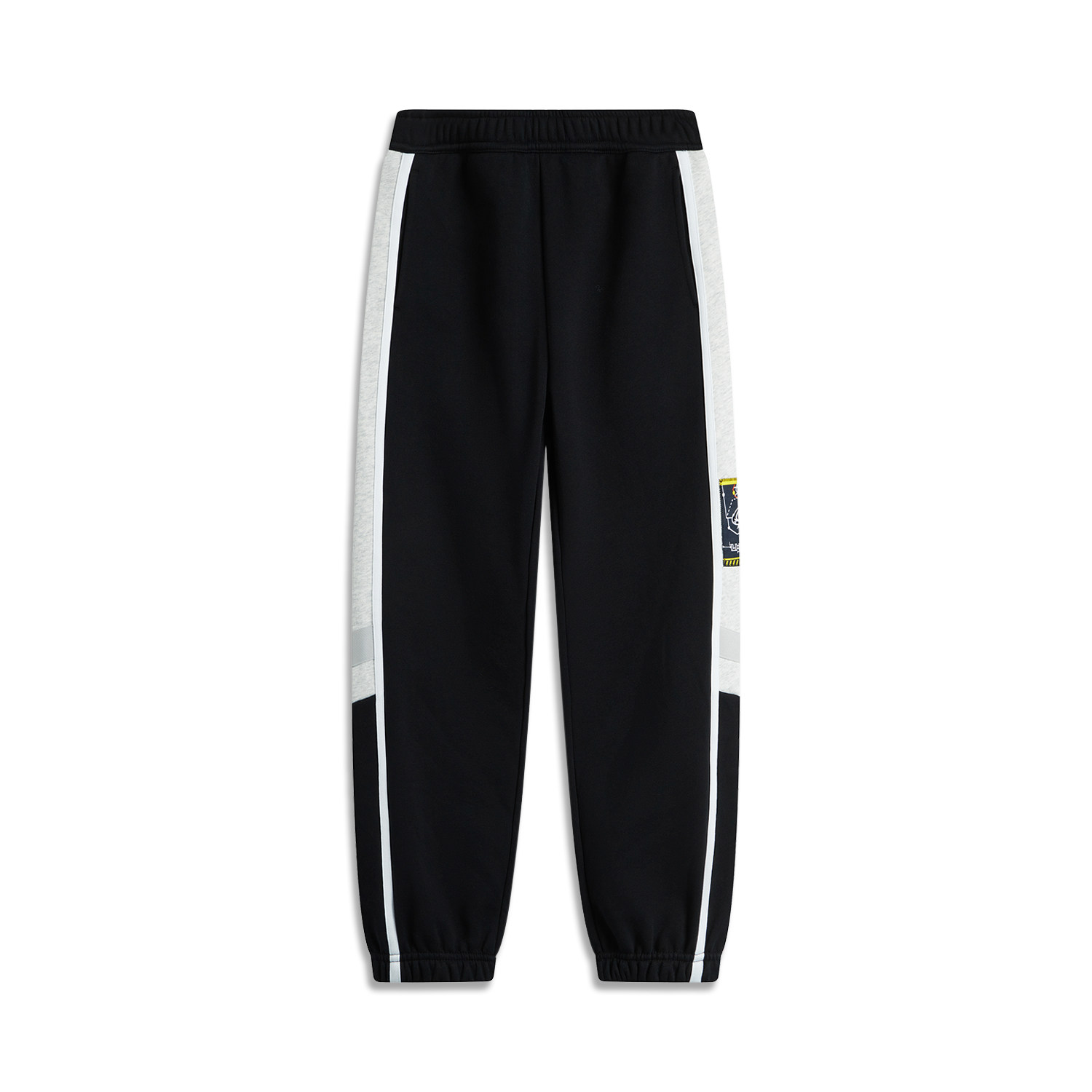 中国李宁宽松束脚卫裤男大童篮球系列冬季加绒保暖长裤YKLU109