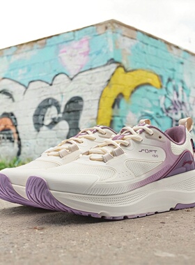 中国李宁女2024春季新款SOFT ELEMENT潮流休闲舒适跑鞋AGLU012