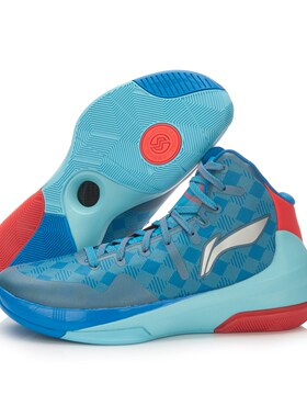 中国李宁闪击3男士篮球鞋一体织包裹性支撑防滑高帮运动鞋ABAL039